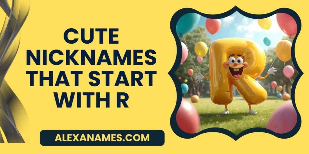 Cute Nicknames That Start With R